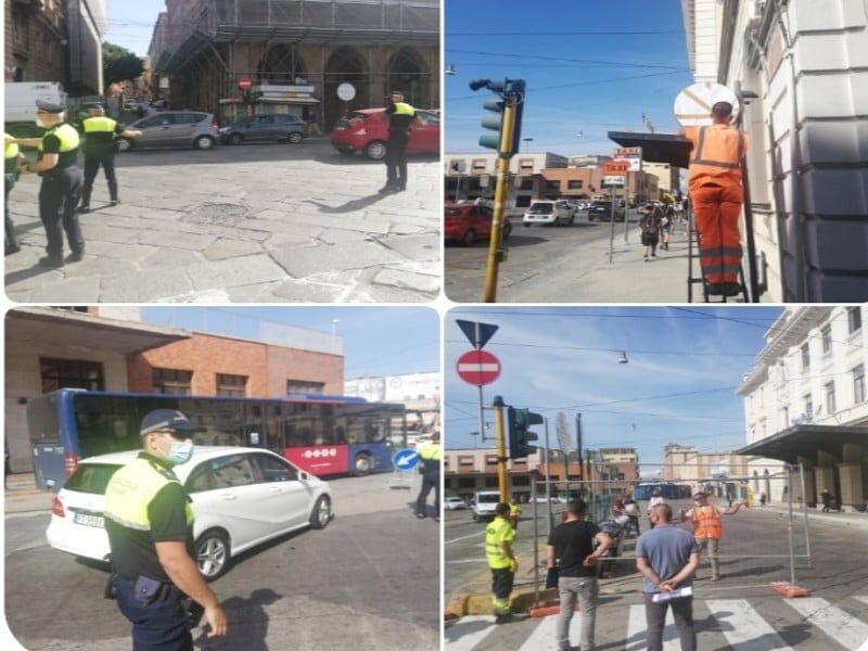Cagliari, semafori spenti e nuovi sensi: disagi e caos per i lavori della metro in piazza Matteotti