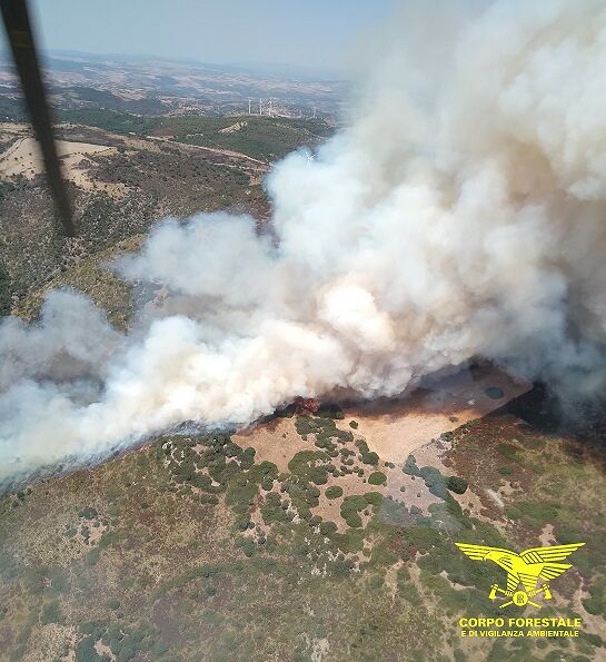 Diciassette incendi in Sardegna: a San Basilio il forte vento complica lo spegnimento