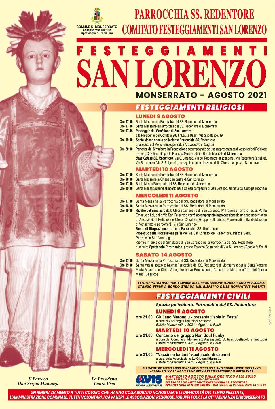 Monserrato si prepara a festeggiare San Lorenzo