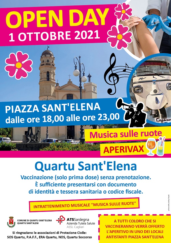 Vaccini, l’Open Day arriva a Quartu: ecco quando