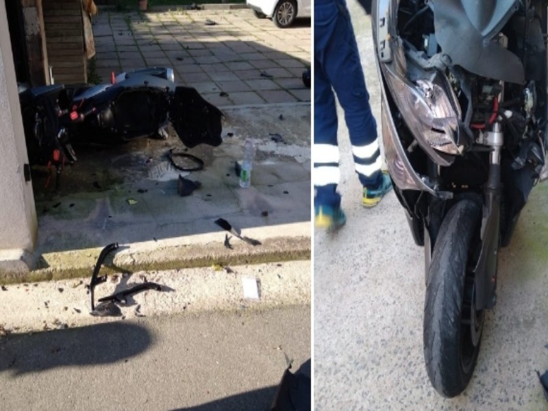Si schianta con lo scooter contro un cancello a Maracalagonis, 18enne gravissimo al Brotzu