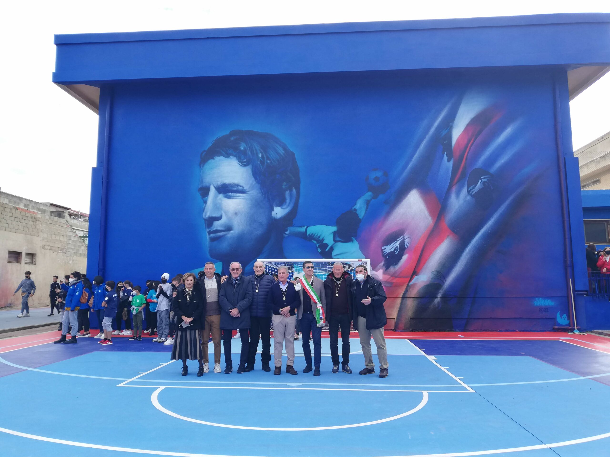 Quartucciu, il murale dedicato a Gigi Riva è realtà: “Ecco la nostra leggenda”