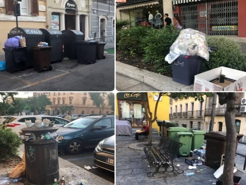 A Cagliari scempio di rifiuti: “E case invase dalle blatte, abbiamo pagato centinaia di euro per le disinfestazioni”