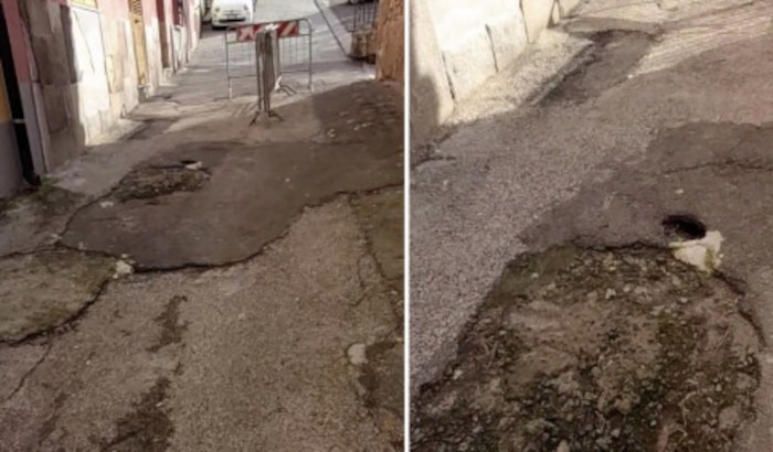 Buche, palazzi lesionati e rischio crolli a Cagliari: vico III Sant’Efisio sbarrato da 13 anni