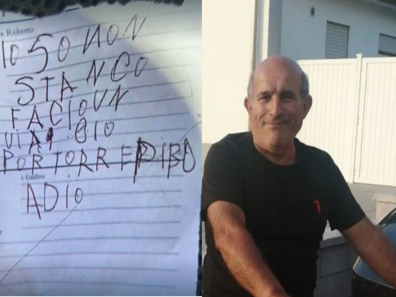 Venerio Pilloni sparito da Sanluri, mistero fitto: i biglietti d’addio e la pista amorosa