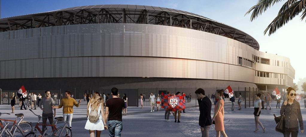 Hotel superlusso con 122 camere e Spa da 4000 metri nel nuovo stadio del Cagliari