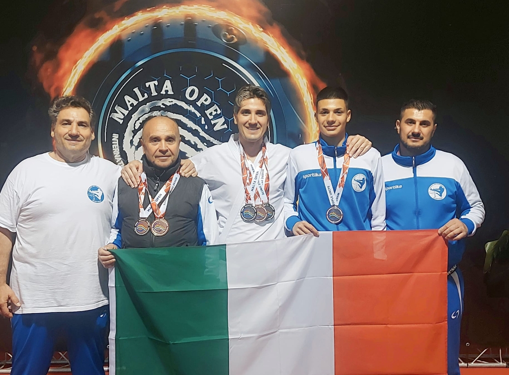 Quartucciu superstar nel karate a Malta, pioggia di medaglie: trionfi anche per Gino Melis