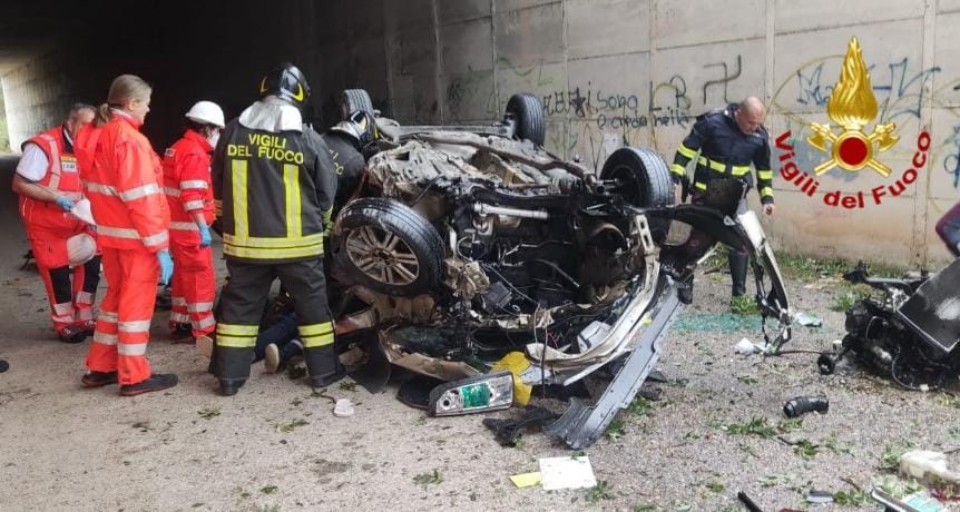 Monastir, vola dal cavalcavia accanto alla 131: sessantenne in codice rosso al Brotzu