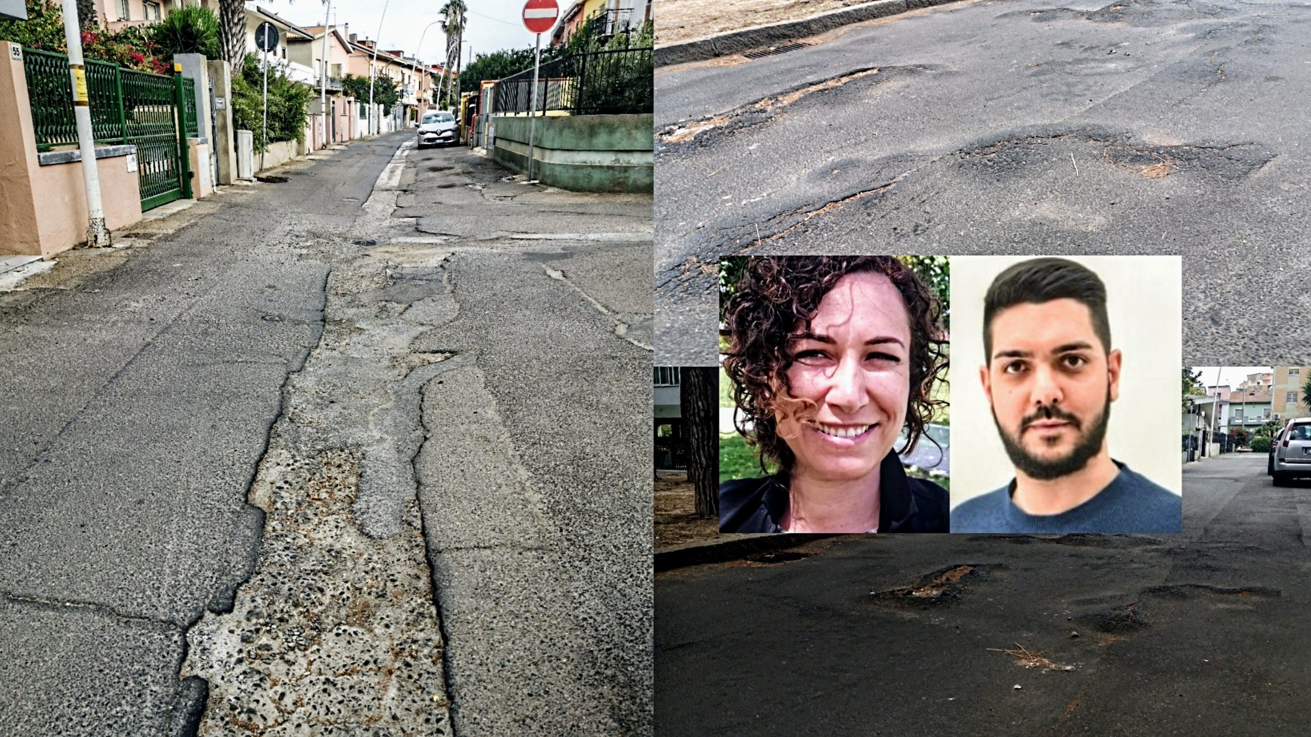 Strade e marciapiedi a pezzi a Pirri: “Fondi mai spesi, siamo abbandonati dal Comune”