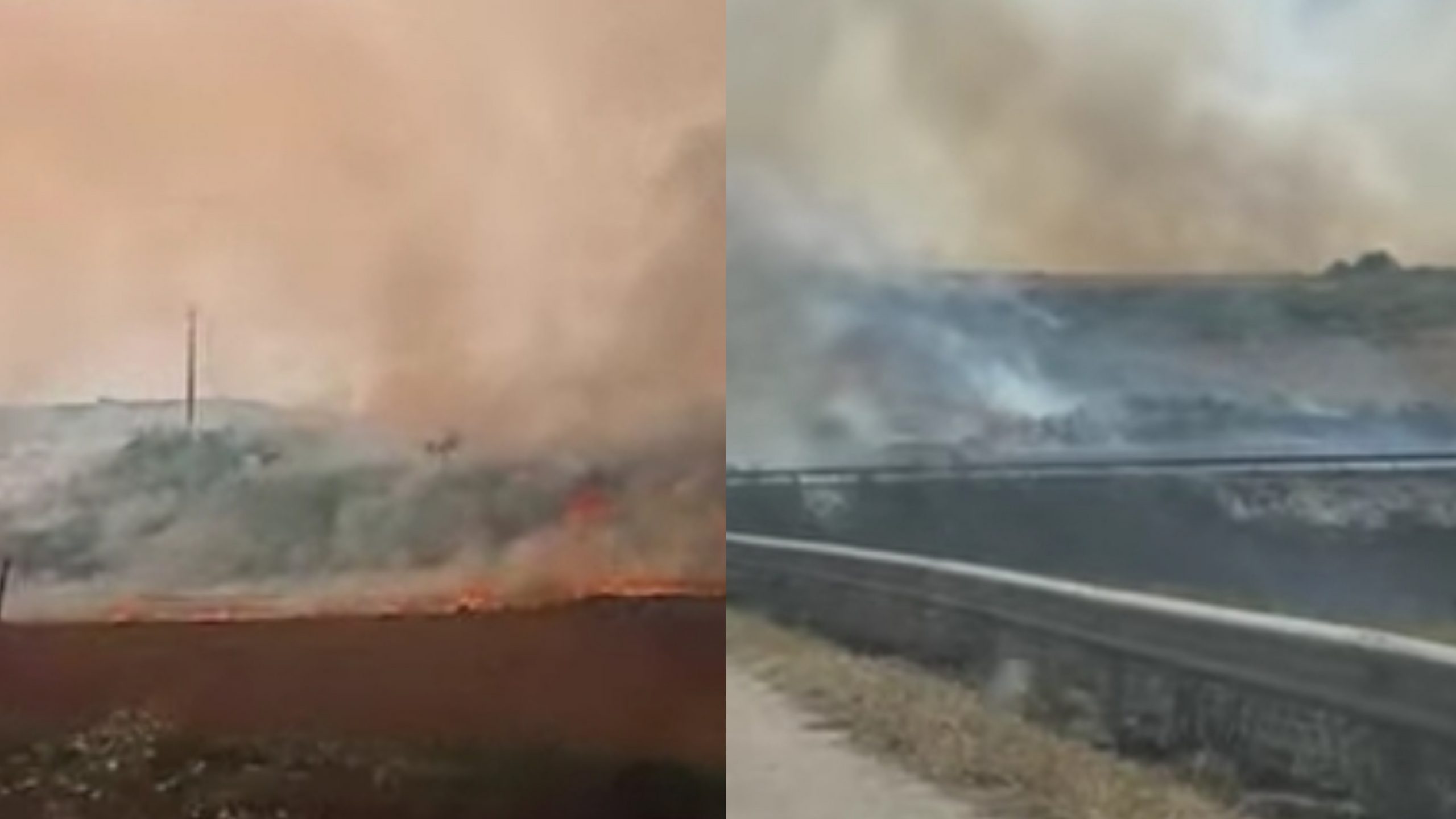 Mandas, riprende vigore l’incendio di ieri: fiamme altissime, sul posto i vigili del fuoco