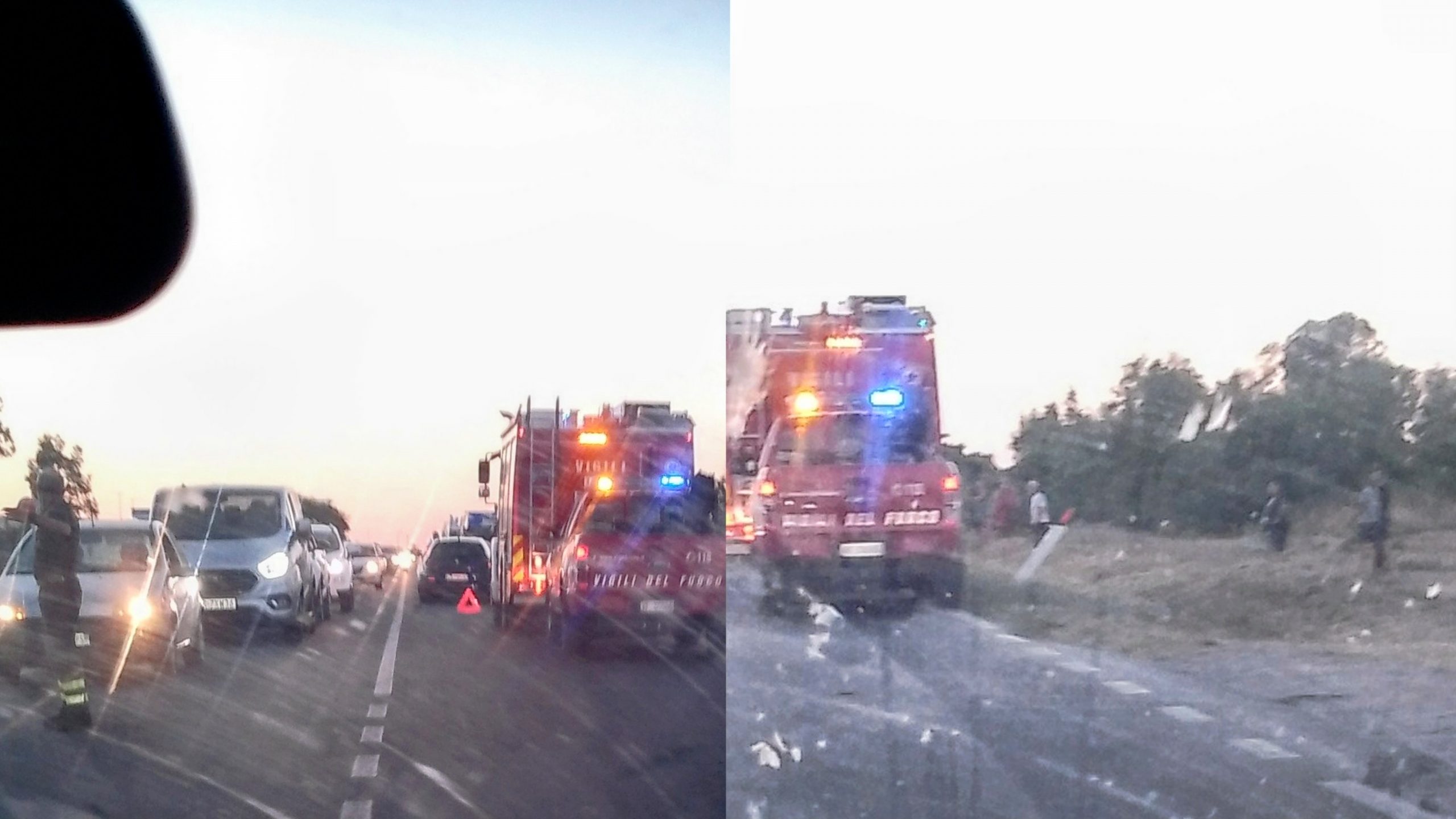 San Giovanni Suergiu, auto vola fuori strada: traffico deviato e momenti di paura