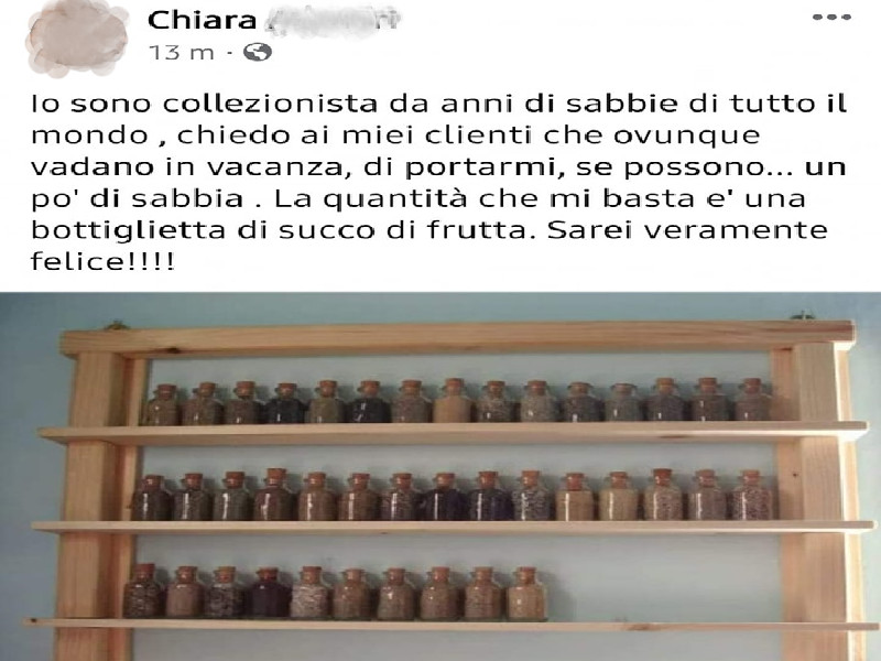 Parrucchiera campana invita a depredare le spiagge, segnalata su Fb dalle guardie della Sardegna