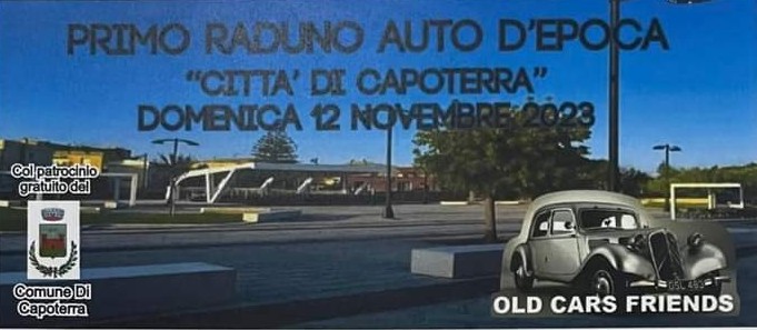 Primo raduno d’auto d’epoca a Capoterra