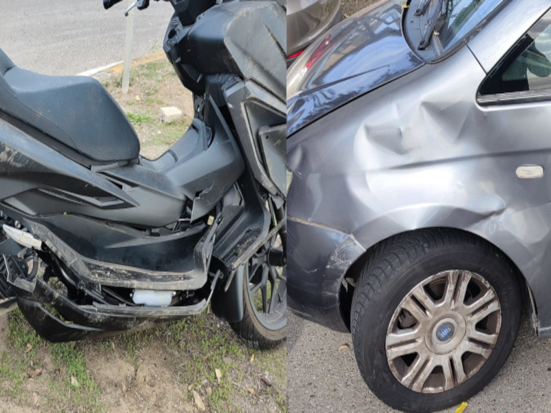 Monserrato, centauro ha un incidente alla rotonda: “Un mese di cure e l’automobilista pretende i danni”