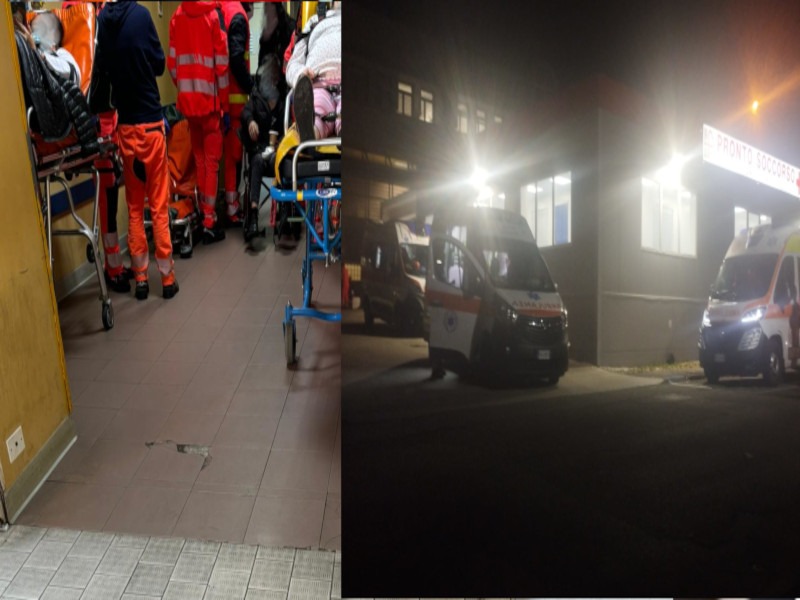 Delirio sanità, ambulanze e malati parcheggiati fuori da Santissima Trinità e Policlinico di Monserrato: “Siamo alla frutta”
