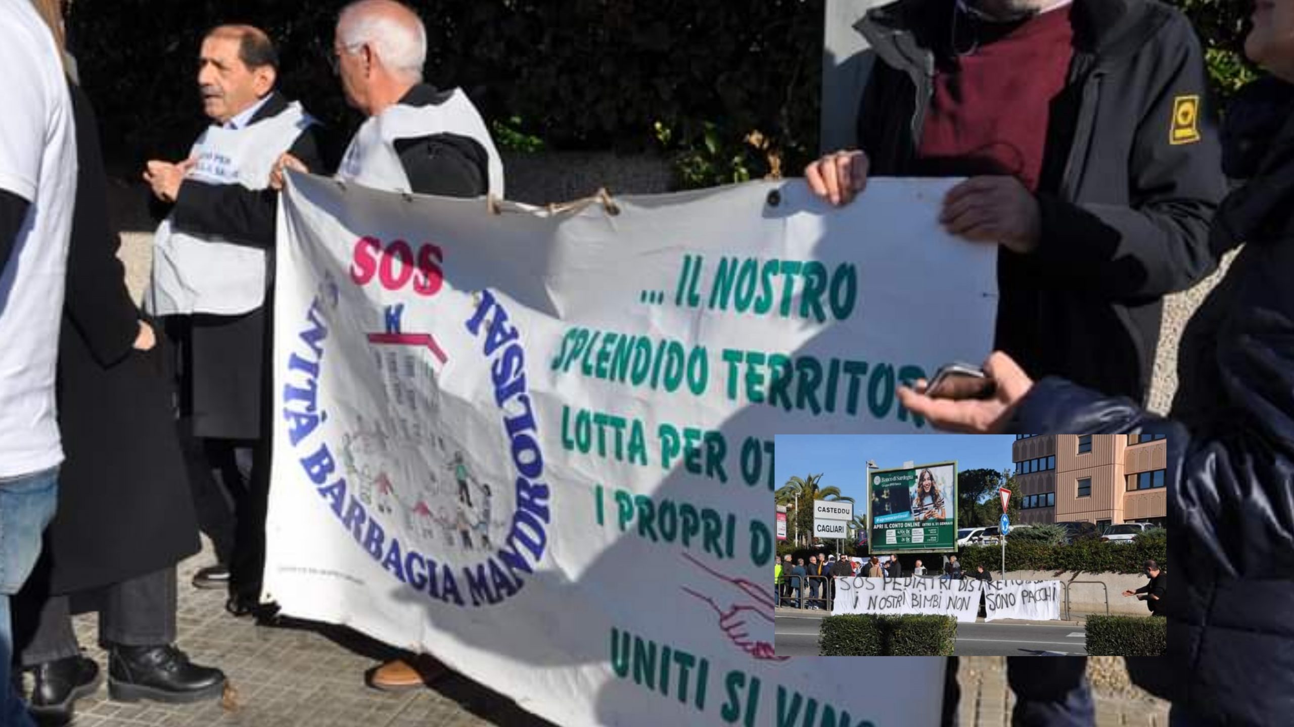 Da Sorgono a Cagliari per protestare contro la mancanza del servizio pediatrico