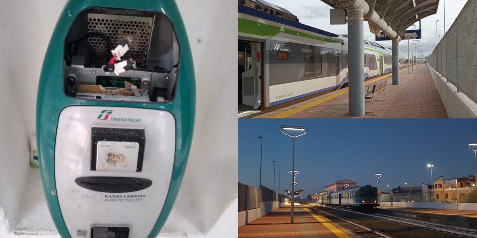 Serramanna, vandali alla stazione: distrutta una obliteratrice