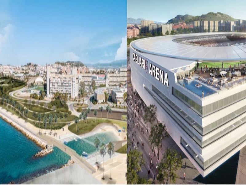 Il nuovo volto di Sant’Elia a Cagliari: stadio, porticciolo e mega parco con la nuova spiaggia