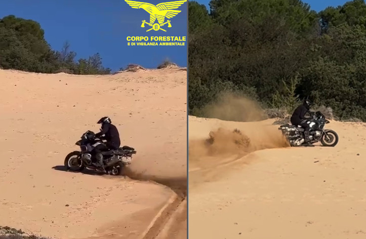 Danneggiano le dune di Piscinas con le moto e si vantano sui social: turisti tedeschi nei guai