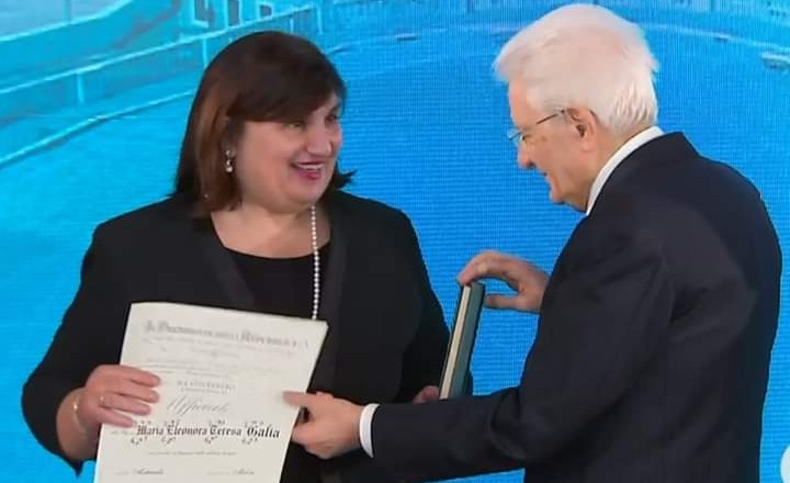 La mamma coraggio Eleonora Galia premiata ieri al Quirinale