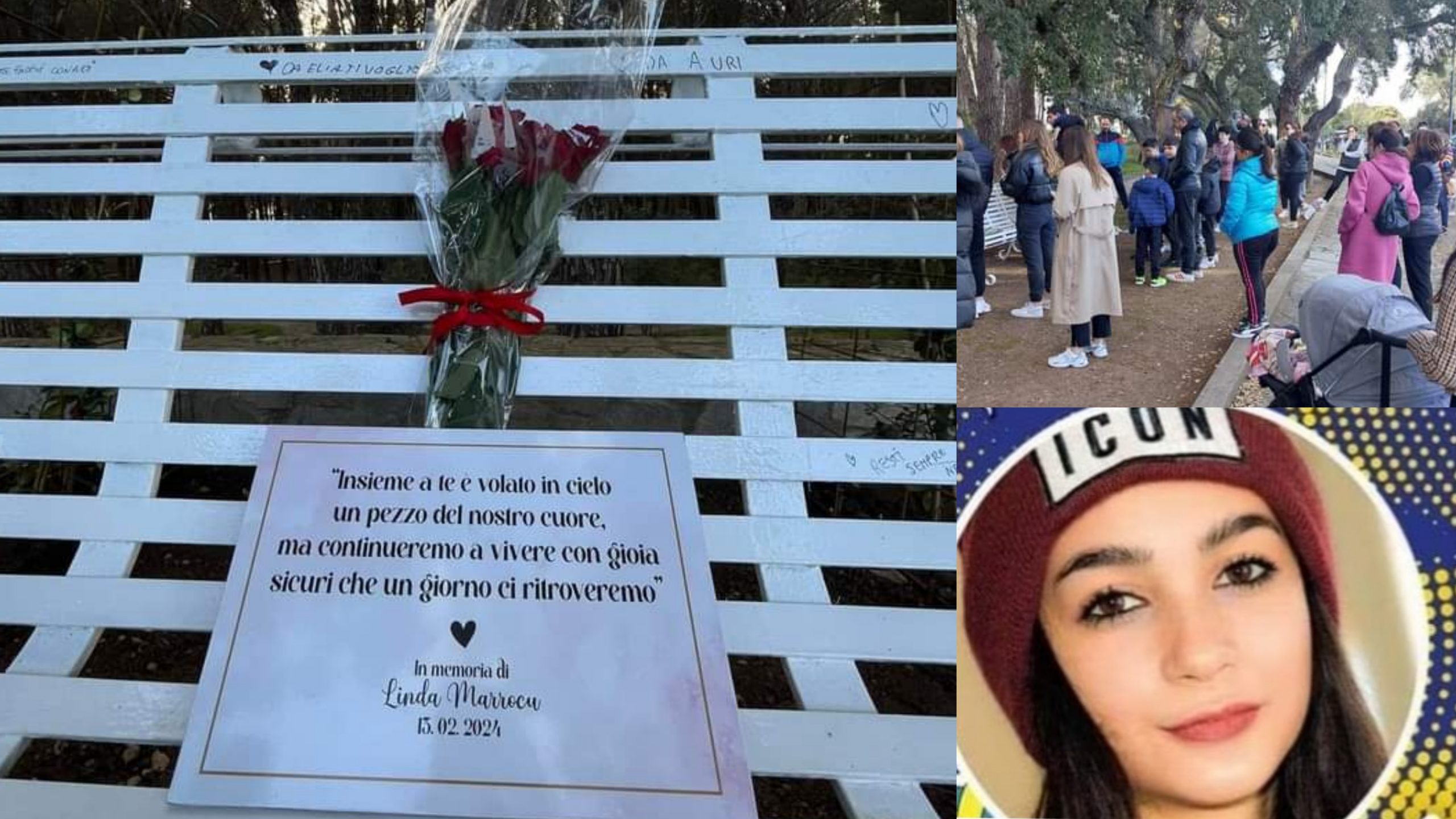 Escalaplano, una panchina bianca in memoria di Linda Marroccu