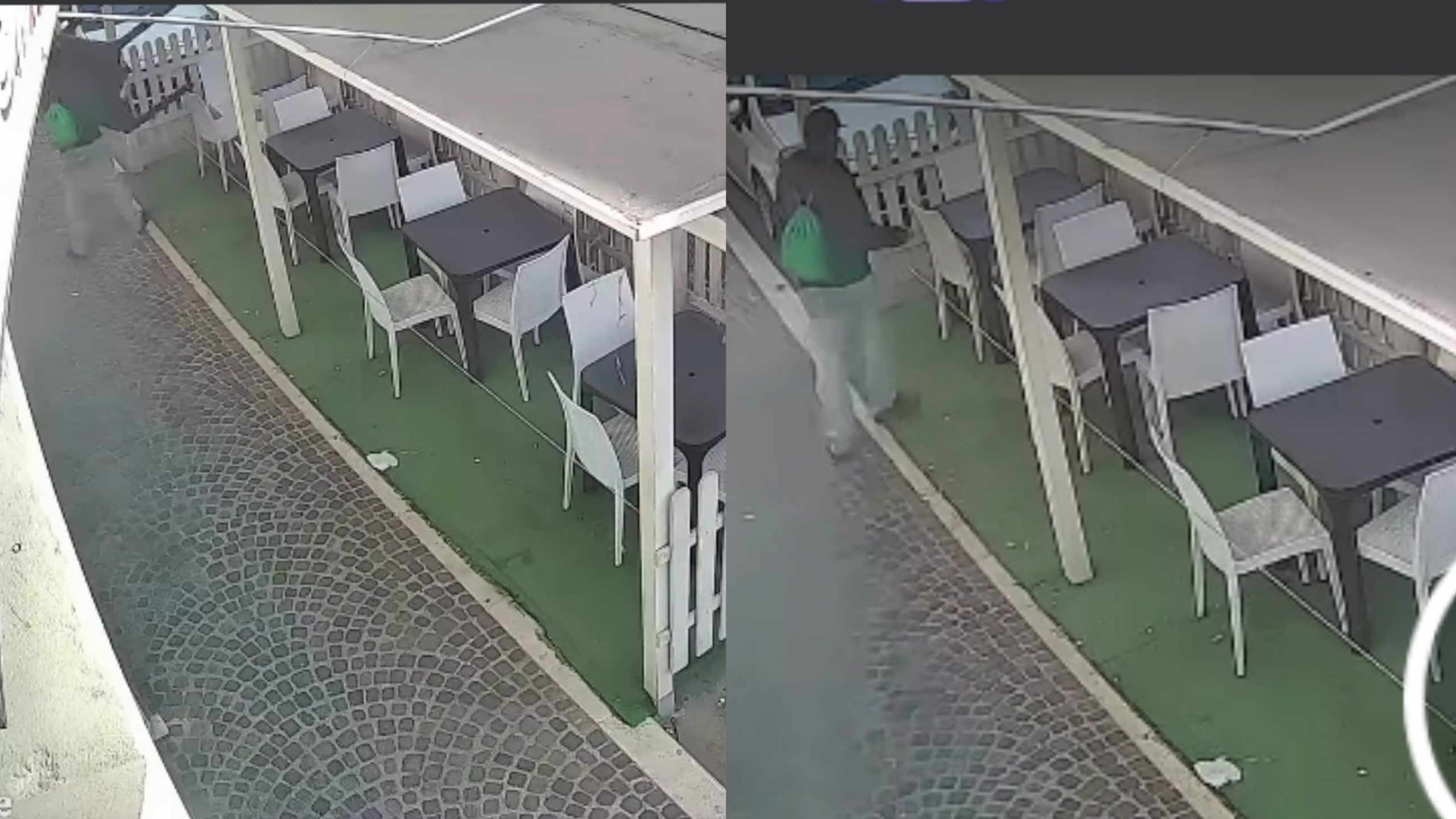 Vede un tavolino fuori dal bar a Monserrato e lo porta via, la proprietaria: “Se ne trovate uno in giro è mio”