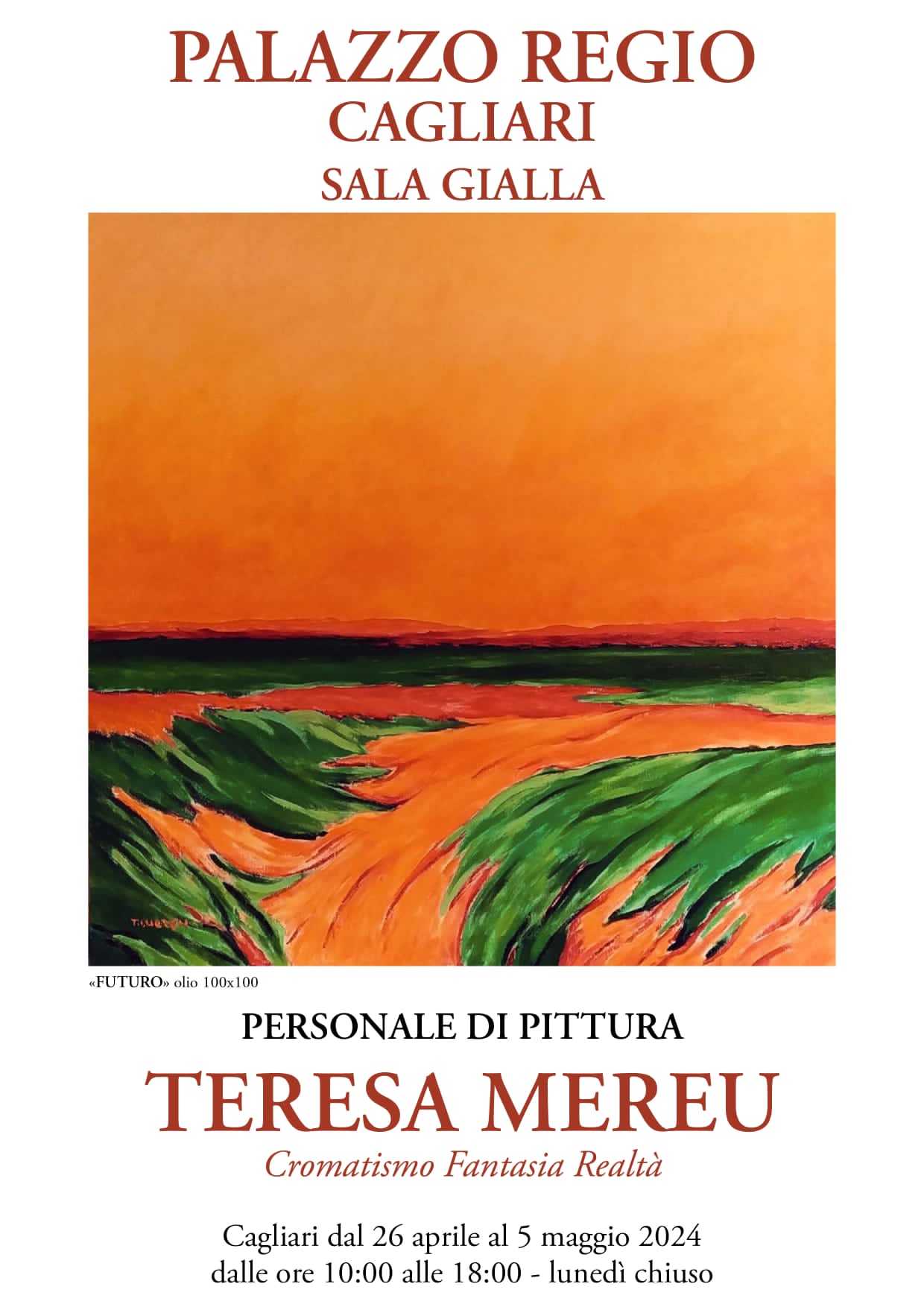 Cagliari, personale di pittura di Teresa Mereu a Palazzo Regio