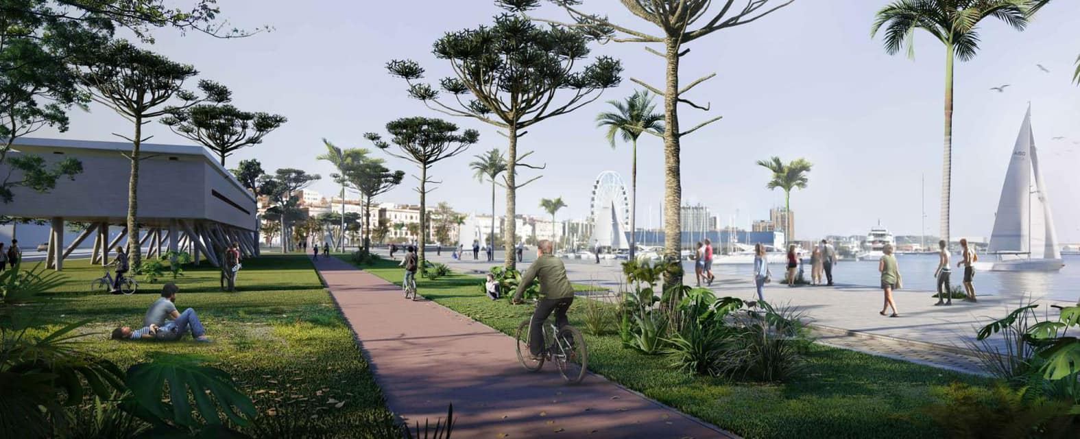 Meno auto e più piste ciclabili e verde: la svolta green al porto di Cagliari
