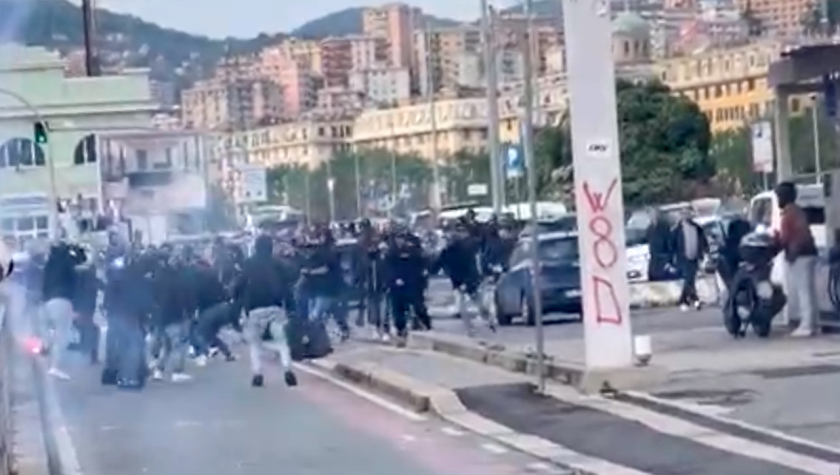 Scontri  con cinghie e caschi prima della partita, identificati 30 tifosi del Cagliari
