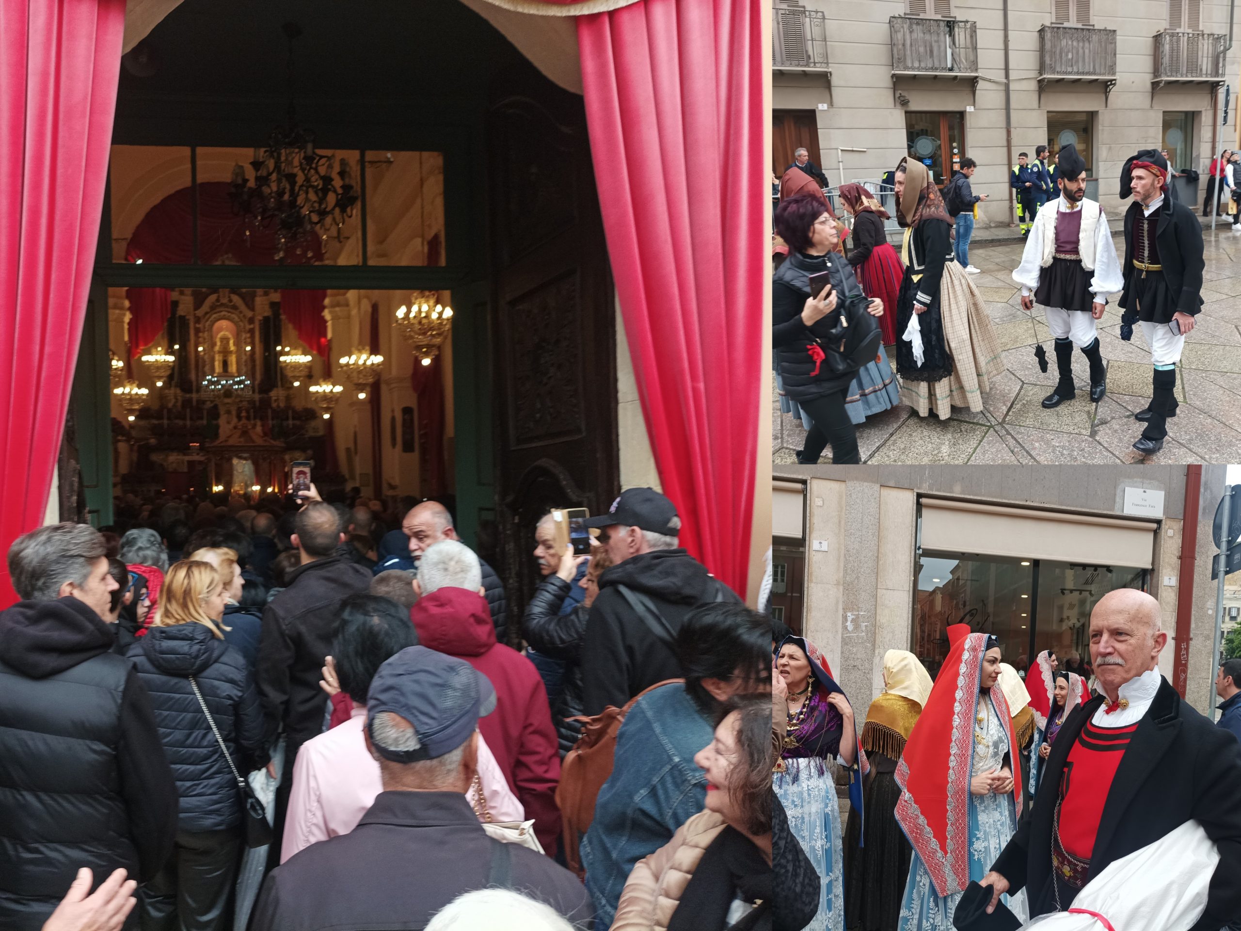 Cagliari e l’incrollabile devozione per Efisio: chiesetta strapiena e tanti bimbi in costume 
