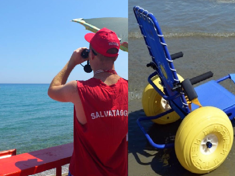 Quartu, mare più sicuro e per tutti: 4 postazioni per il salvamento e “sedie job” per disabili