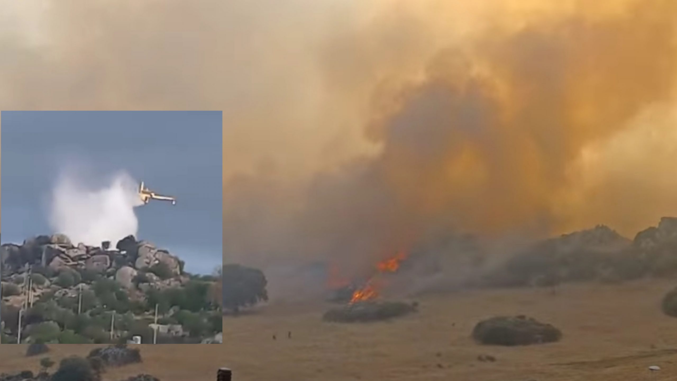 Orotelli, operazioni di bonifica in corso per scongiurare che l’incendio riparta