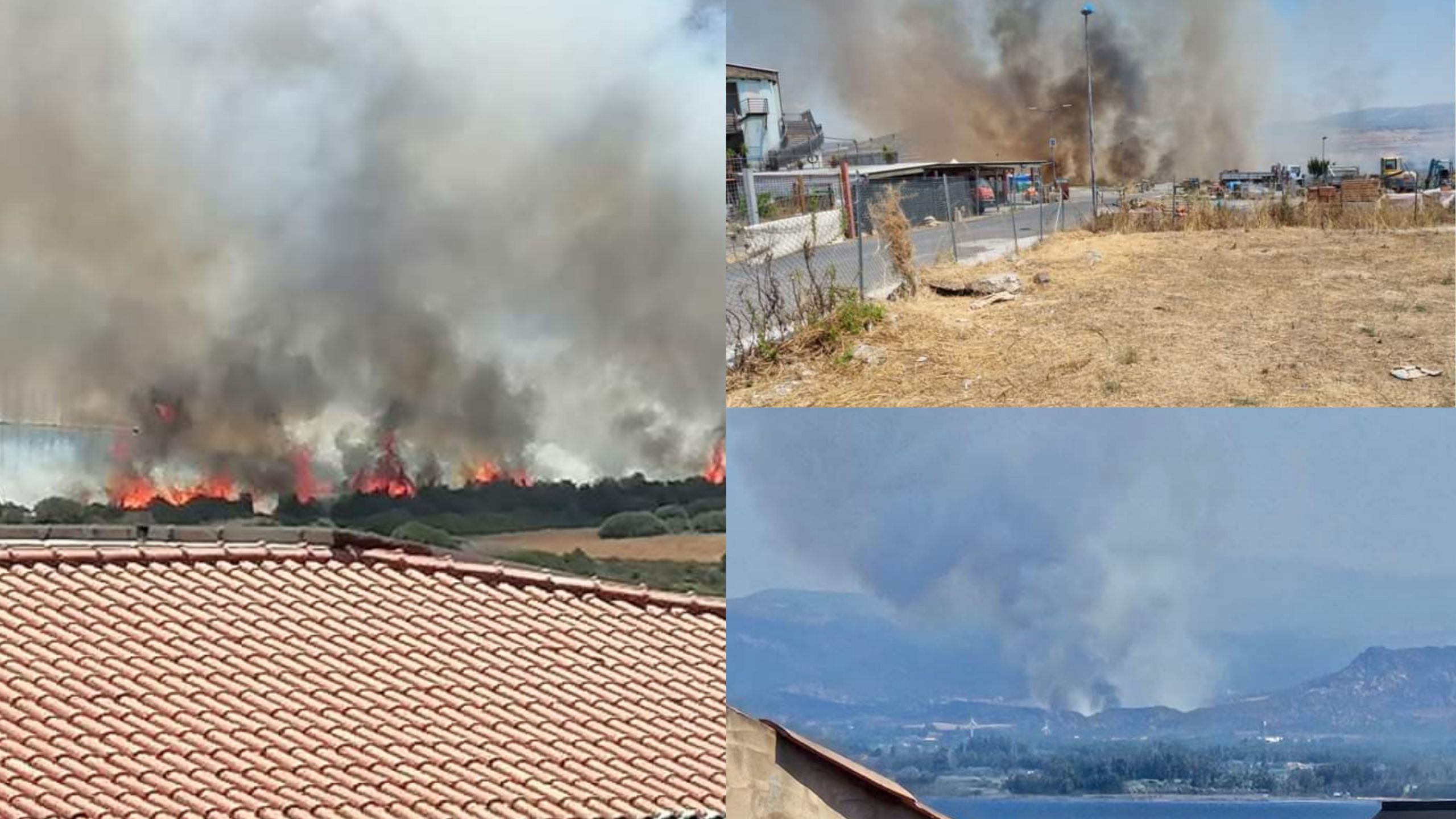 Carbonia, Isili, Villasor, Villanovatulo, Bosa: la Sardegna assediata dal fuoco