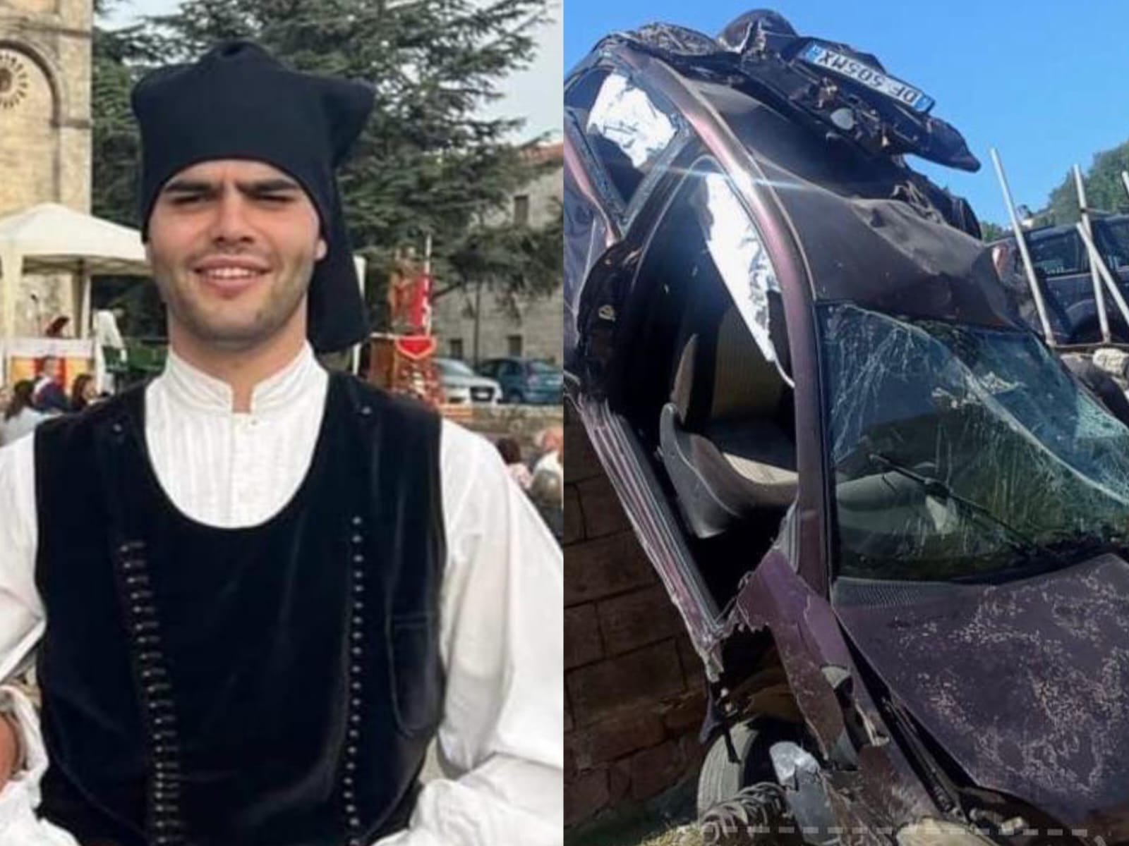 Tragedia all’uscita del paese: si schianta con l’auto, muore a 22 anni Francesco Pintore a Thiesi