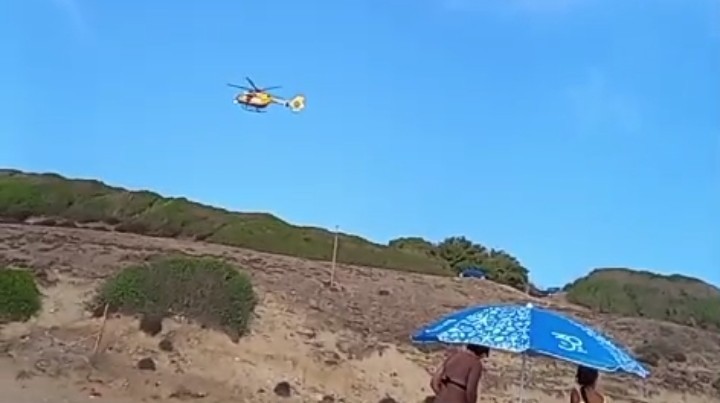Arbus, batte la testa sugli scogli dopo un tuffo: trasportato in ospedale in codice rosso