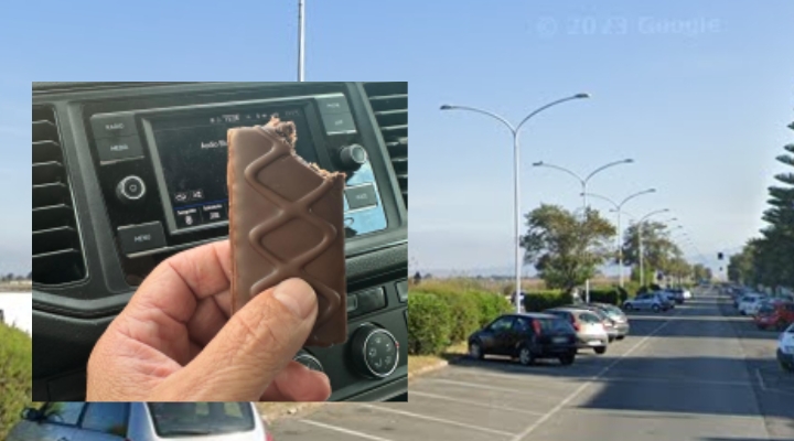 Verduriere multato a Cagliari perché guida col cellulare in mano: “Falso, era una brioche”