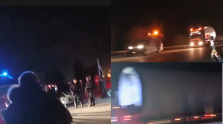 Nuraminis, presidio notturno per manifestare contro i giganti del vento