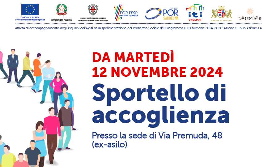 Cagliari, aperto il nuovo Sportello di accoglienza a Is Mirrionis