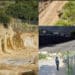 Capoterra, pericolo a Poggio dei Pini: la strada che costeggia il lago, interessato dai lavori, è delimitata solo con una rete