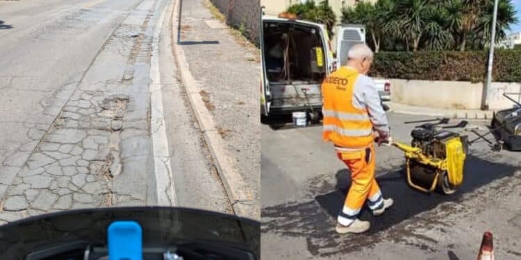 Monserrato, incubo buche sull’asfalto: automobilisti esasperati