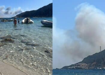 Cala Pira: bagnanti e territorio in salvo grazie all’intervento di forze dell’ordine, volontari e mezzi aerei