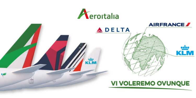 Aeroitalia annuncia la partnership con Delta Air Lines, Air France e KLM per potenziare i collegamenti da e per l’Italia