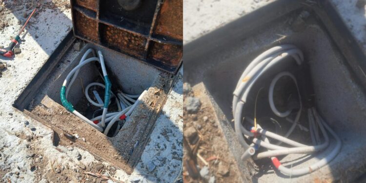 Sarroch, vandali scatenati in paese: tranciati i cavi elettrici nel nuovo impianto di illuminazione a Perd’e Sali