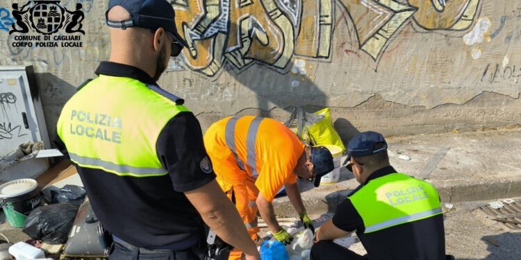 Cagliari, oltre 1000 sanzioni per abbandono di rifiuti ed evasori Tari