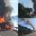 Sant’Andrea Frius, le immagini del terrificante agguato al portavalori sulla Ss 387 -VIDEO