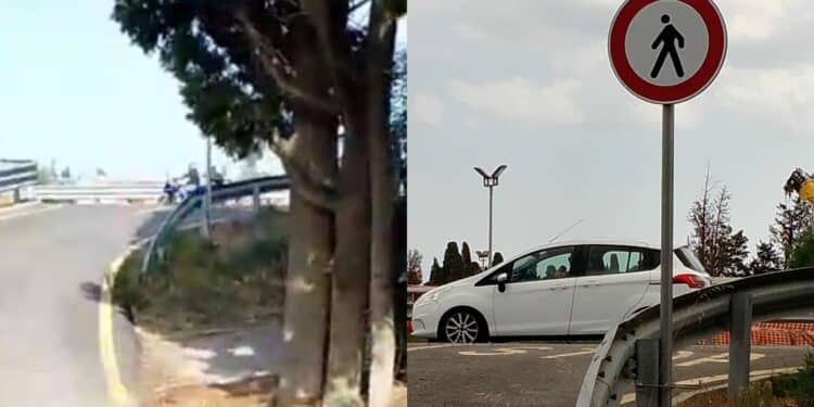 Capoterra, vietato percorrere a piedi la 195: spunta un cartello che limita il passaggio anche a chi deve arrivare a casa