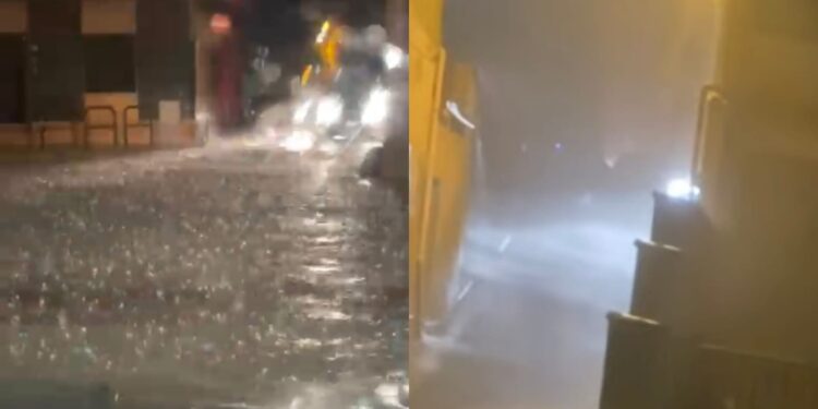 Bomba d’acqua nel Medio Campidano, un violento temporale avanza verso Cagliari