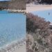 Bagno fuori stagione a Punta Molentis: impossibile resistere al richiamo dell’acqua