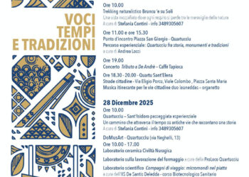 Quartucciu e Quartu Sant’Elena: due giornate tra cultura, musica e identità per vivere le feste di fine anno