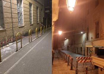 Cagliari, emergenza crolli: cadono calcinacci sulle strade, da Villanova a Castello è un susseguirsi di nastri e transenne